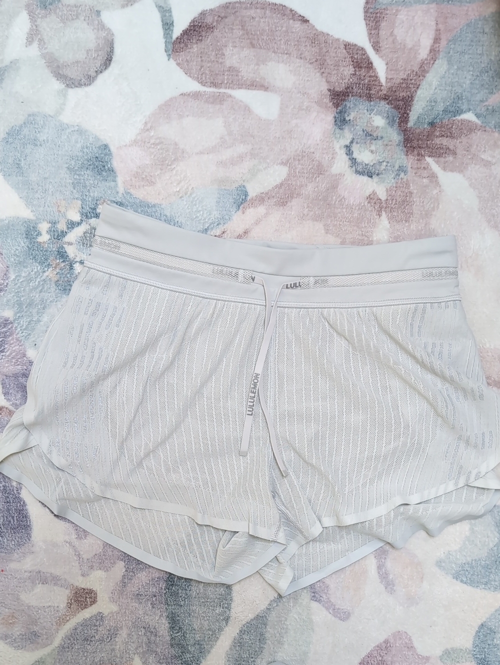 lululemon athletica Light Gray Athletic Shorts